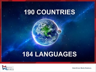 190 COUNTRIES

184 LANGUAGES
Data-Driven Media Relations

 
