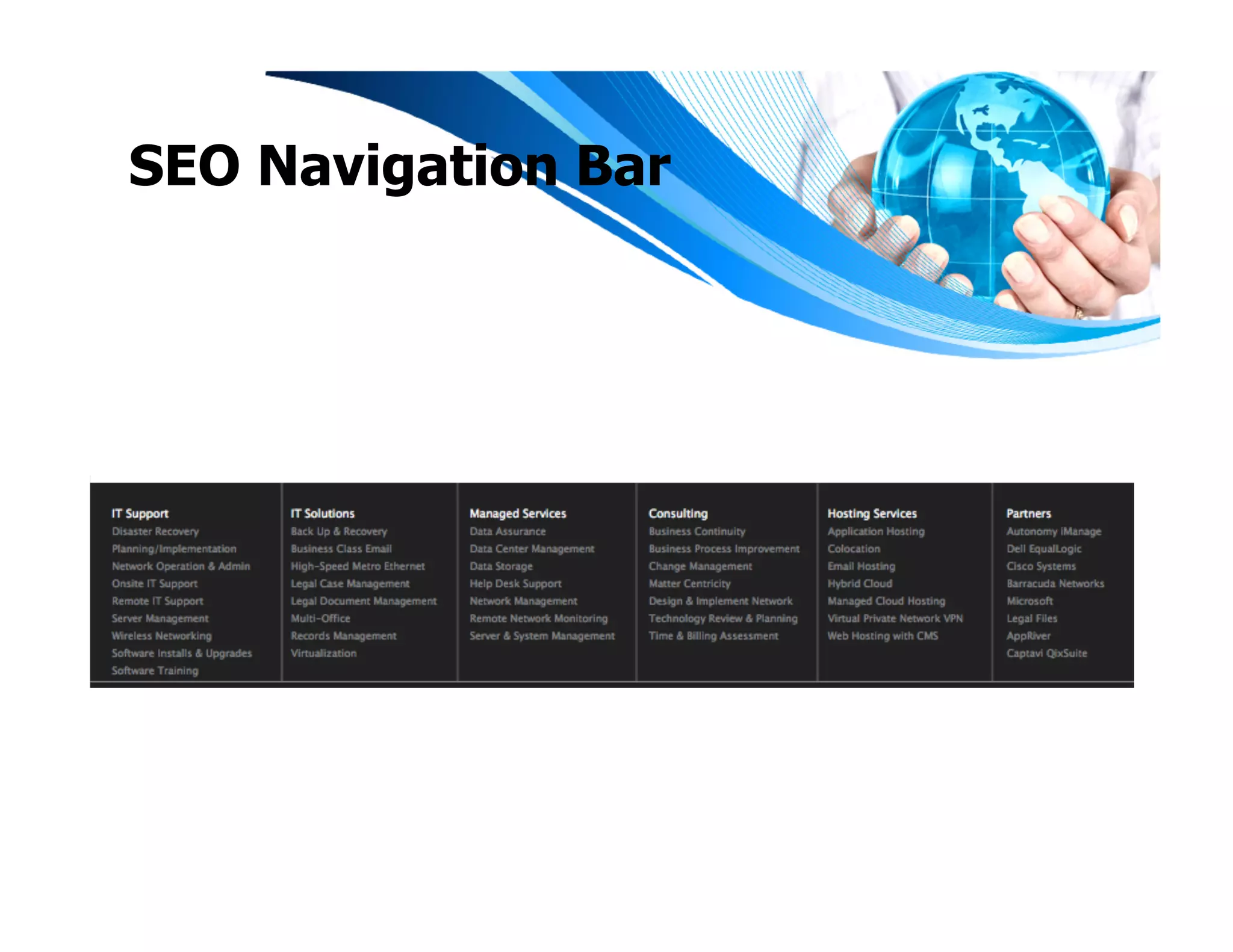 SEO Navigation Bar
 