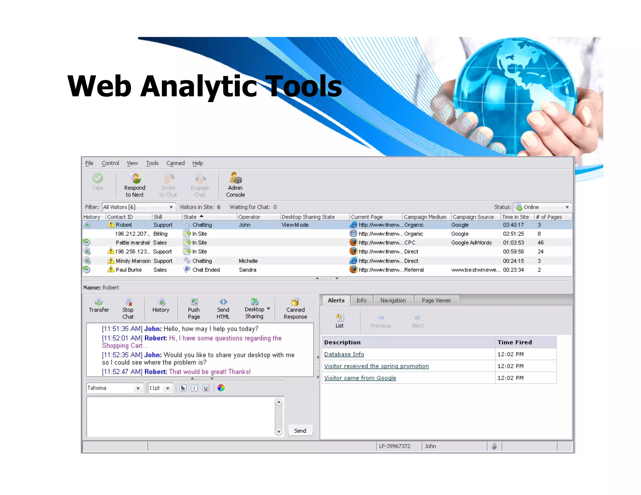 Web Analytic Tools
 