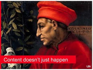 Content doesn’t just happen 