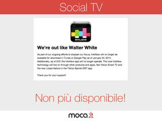 Social TV
Non più disponibile!
 