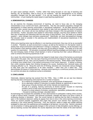 OECD. OECD small and medium size enterprise outlook, 2000. Retrieved May, 12 2009 from:
www.oecd.org

Simpson, K. and Docherty, A.J., E-commerce adoption support and advice for UK SMEs, Journal of
Small Business and Enterprise Development, Vol.11 (3), 2004, 315-328

Solymossy, E., Penna, A.A., Sustainable Growth for the Small Business: A Theory of Organizational
Transition, Western Illinois University, Moline, IL., 2000.

Strauss, S., “Globalization is good for (Small) Business”, USA Today, May 17, 2004. Retrieved May, 11
2009          from          http://www.usatoday.com/money/smallbusiness/columnist/strauss/2004-05-17-
globalization_x.htm (c20041881)

Zachariahs, C., “Quality Battles Quality Test.” The Times of India, Oct. 13, 2003.

Internet and e-Commerce in China
http://www.learningsynergy.com/documents/7Vladica_InternetChina.pdf

Internet and e-Commerce in China
Florin Vladica
http://www.learningsynergy.com/documents/7Vladica_InternetChina.pdf

China: Web use accelerates, e-business still lagging
http://www.web2asia.com/2008/09/18/china-web-use-accelerates-e-business-still-lagging

China Information Technology Report Q1 2009
http://www.marketresearch.com/product/display.asp?productid=2108543g=1



AUTHOR PROFILES:

Dr. Narendra K. Rustagi earned undergraduate and master’s degrees from University of Delhi, India,
and earned Master of Applied Statistics and Ph.D. degrees from The Ohio State University. Currently, he
is Professor and Chair, Department of Information Systems and Decision Sciences, and School of
Business, Howard University. He has been very active in several departmental, school-wide and
university-wide committees, and has coordinated several local and international conferences.

Dr. Gurmeet Singh earned his Ph.D. at the University of Jammu, India in 1995. Currently he is a Senior
Lecturer of Marketing and international business at The University of The South Pacific, Fiji, and Joint
Editor of the Journal of Innovative Education Strategies. He was previously working as Assistant
Professor at Addis Ababa University, Addis Ababa, Ethiopia. He has published number of papers in
refereed international journals.




        Proceedings of the IABE-2009 Las Vegas- Annual Conference, Volume 6, Number 1, 2009   151
 