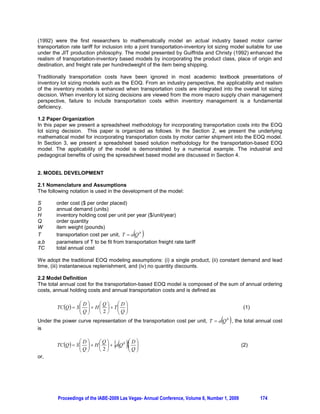 specifically in quantitative topics like financial and managerial accounting, and to develop a strong
understanding of financing and budgeting issues and concepts.

The spreadsheet model allows students to see what a completed business plan model looks like. One of
the authors, when starting a company, presented a model not too dissimilar from this one (the model
covered a period of five years) to a bank and obtained a line of credit that helped him float the company.

The model used in classroom applications is much more sophisticated than linear CVP models, but the
concepts are easily identified in the monthly figures. It shows how the three main financial statements are
interrelated, and it provides for the opportunity for more advanced students to learn how to construct sub-
schedules that feed into the model proper.

In addition to facilitating student understanding of complex quantitative relationship their spreadsheet
modeling skill are also enhanced. This in turn increases the marketability of the students and gives them
a competitive edge in the job market.

REFERENCES

Alexander, R. A. (1996). Teaching Good Systems Design for Spreadsheet Projects. Journal of
Accounting Education, 14(1), 113.

Bagley, C., and Hunter, B. (1992). Restructuring Constructivism and Technology: Forging a New
Relationship. Educational Technology, 32 (7) 22–27.

Duit, R. (1991). Students’ Conceptual Frameworks: Consequences for Learning Science. In Hillsdale, NJ:
Lawrence Erlbaum Associates.

Kruck, S.,  Maher, J. J. (1999). Home Mortgage Analysis for Cultivating Crucial Spreadsheet and Model
Development Skills. Journal of Accounting Education, 17(2, 3), 267.

Maddux, C. D., Johnson, D. L.,  Willis, J. W. (1997). Educational Computing: Learning with Tomorrow’s
Technologies (2 edition). Boston: Allyn and Bacon.

Means, B., and Olson, K. (1995). Technology’s Role in Education Reform: Findings from a National Study
of Innovating Schools. Menlo Park, CA: SRI International.

Means, B., and Olson, K. (1997). Technology and Education Reform: Washington, D. C.: U. S.
Department of Education.

Null, J. W. (2004). Is Constructivism Traditional? Historical and Practical Perspectives on a Popular
Advocacy. The Educational Forum (Vol. 68, pp. p. 180-188). West Lafayette.

Resnick, L. B. (1989). Introduction. In L. B. Resnick (Ed.), Knowing, Learning, and Instruction (pp. 1–23).
Hillsdale, NJ: Lawrence Erlbaum.

Tracey, M.,  Beverley, J. (2006). The Impact of Computer-Assisted Learning on Academic Grades: An
Assessment of Students' Perceptions. Accounting Education, 15(4), 377.

AUTHOR PROFILES:

Dr. Jerry Joseph is an Associate Professor of Accounting at the Indiana University of Pennsylvania. His
teaching interests are primarily in the Financial Accounting area. His research interests are in the areas
of Financial Reporting and pedagogy. Dr. Joseph has authored/co-authored several research papers that
have been published in various refereed journals. He holds memberships in several professional
organizations.




        Proceedings of the IABE-2009 Las Vegas- Annual Conference, Volume 6, Number 1, 2009      171
 