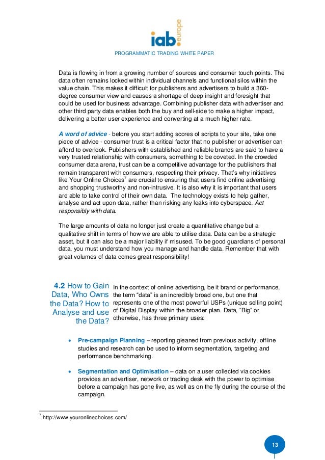 White paper on option trading