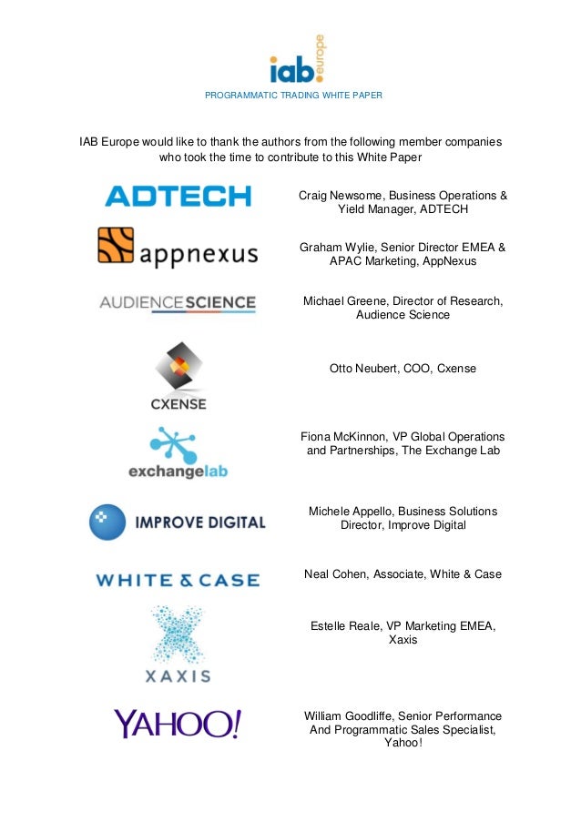 White paper on option trading