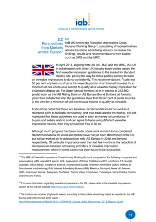 IAB Europe viewable impressions - white paper feb 2015