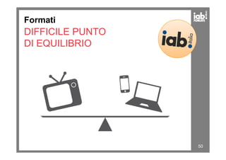 Formati
DIFFICILE PUNTO
DI EQUILIBRIO
50
 