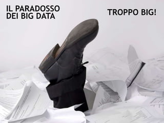 IL PARADOSSO
DEI BIG DATA TROPPO BIG!
 
