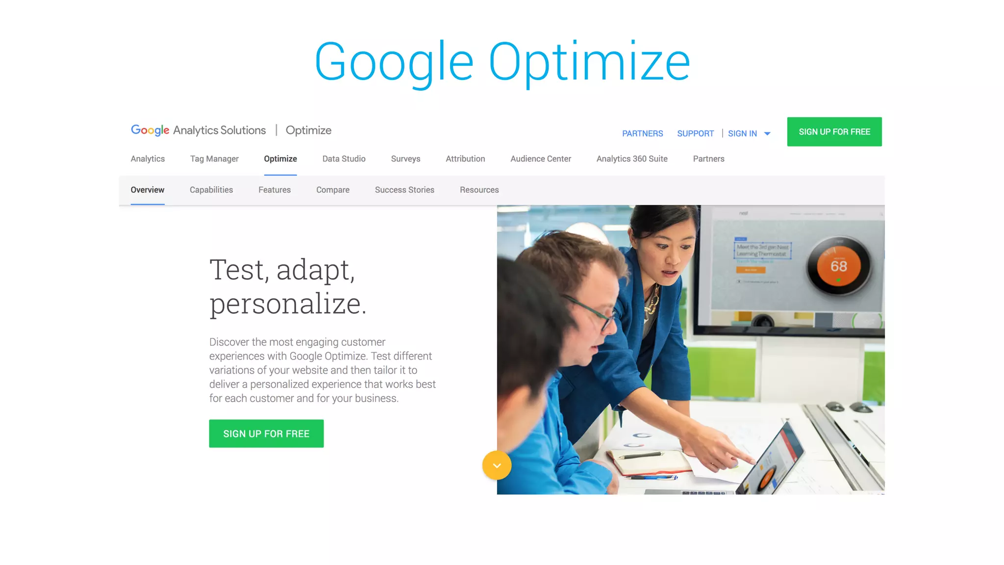 Google Optimize
 