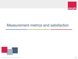 25© Copyright Ovum 2014. All rights reserved.
Measurement metrics and satisfaction
 