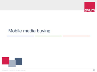 29© Copyright Ovum 2014. All rights reserved.
Mobile media buying
 