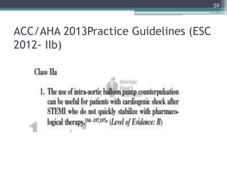ACC/AHA 2013Practice Guidelines (ESC
2012- IIb)
52
 