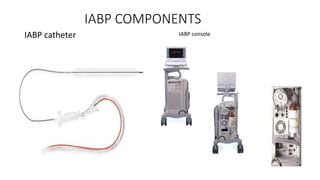 IABP COMPONENTS
IABP catheter IABP console
 