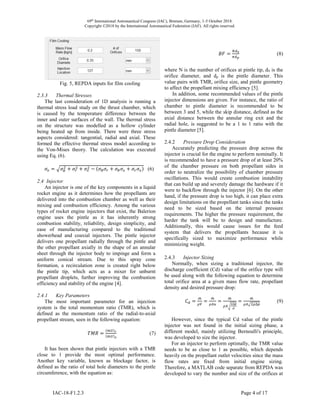Liquid Rocket Engine Design for Additive Manufacturing | PDF