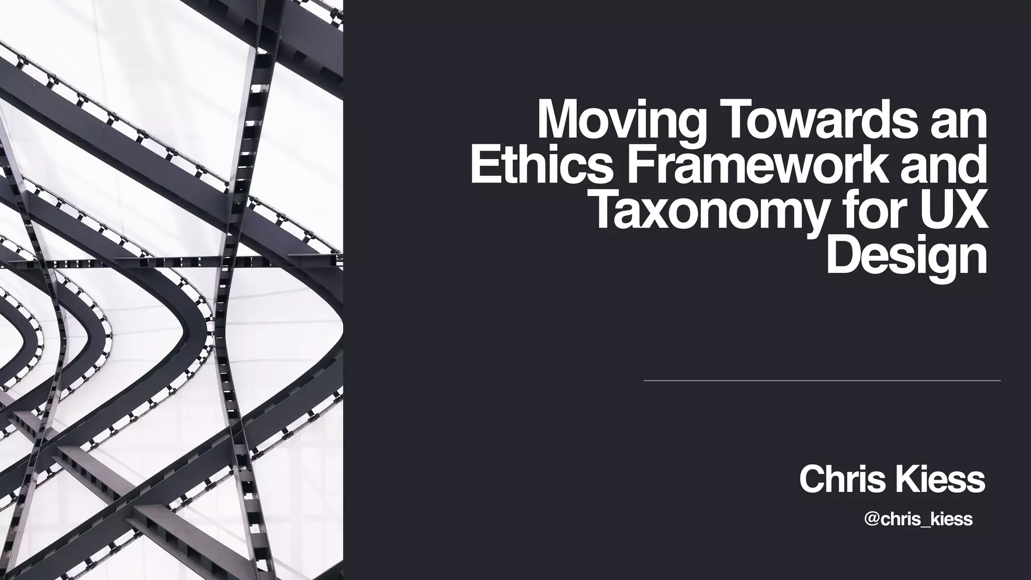Moving Towards an Ethics Framework and Taxonomy for UX Design PPT