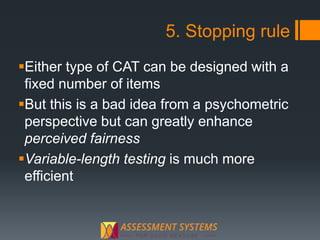 Introduction to Computerized Adaptive Testing (CAT) | PPTX