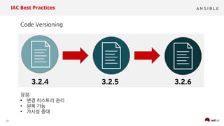 26
IAC Best Practices
•
•
• :
 