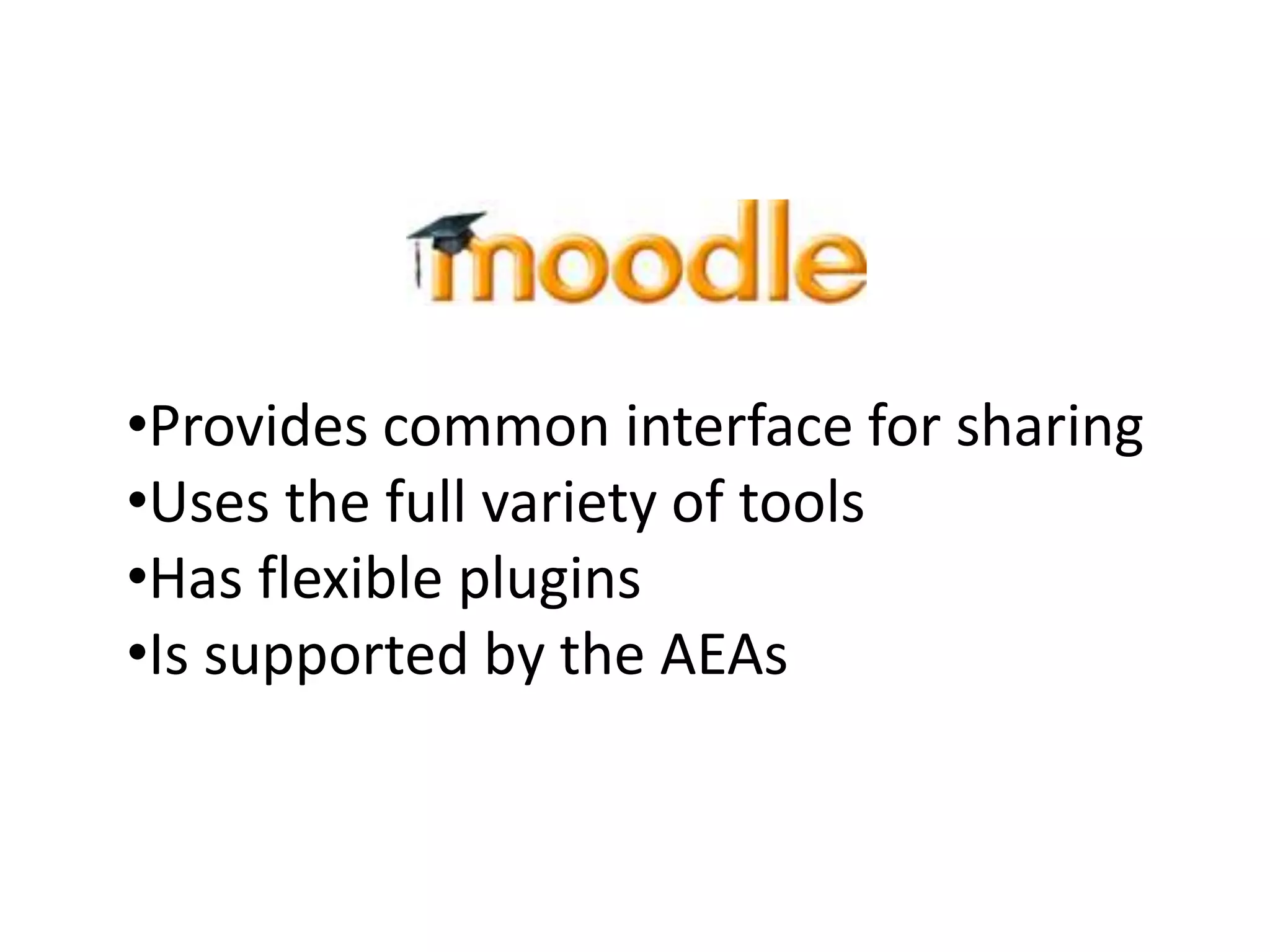 Provides common interface for sharing