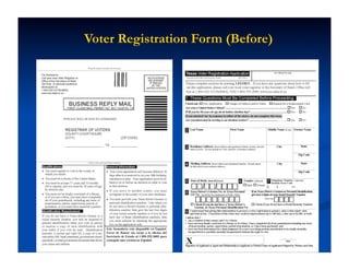 Voter Registration Form (Before)
 