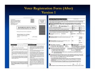 Voter Registration Form (After)
           Version 1
 