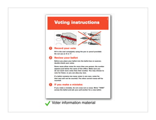 Voter information material
 