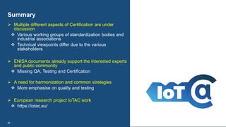 Towards a certification scheme for IoT security evaluation | PDF