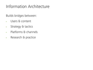 Information Architecture & Content Strategy Slide 14