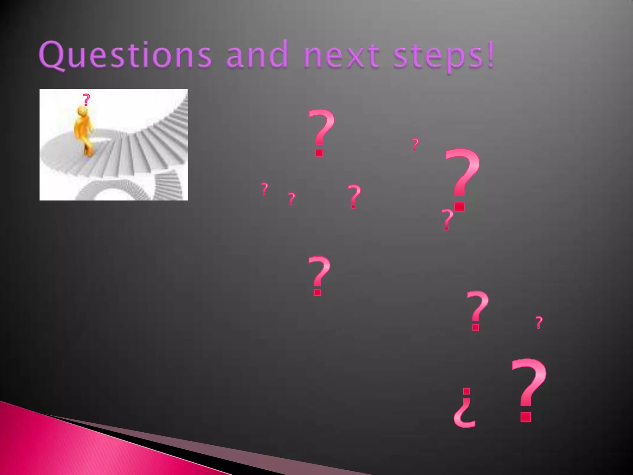 Questions and next steps!?????????????