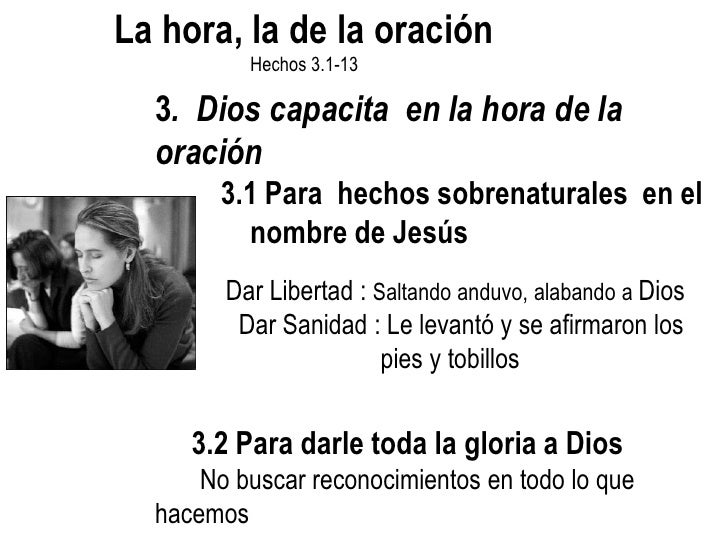 La hora, la de la oración