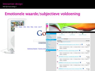 Emotionele waarde/subjectieve voldoening 