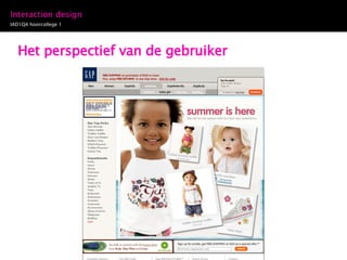 Het perspectief van de gebruiker 