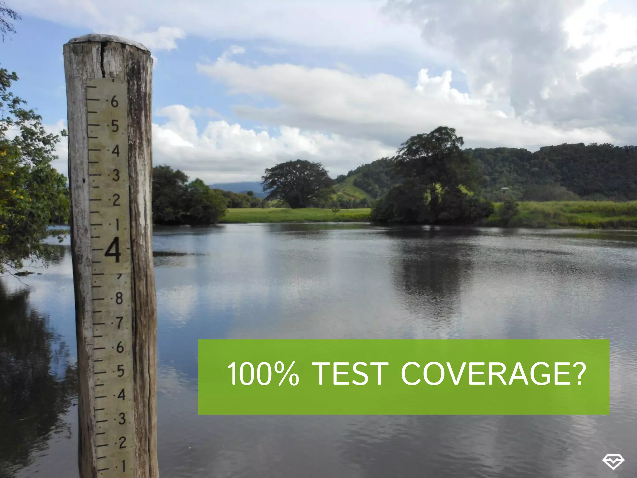 100% TEST COVERAGE?
 