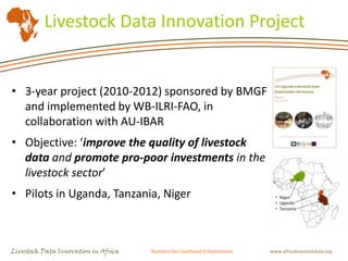 Livestock data in sub Saharan Africa: Availability and issues