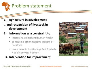 Livestock data in sub Saharan Africa: Availability and issues