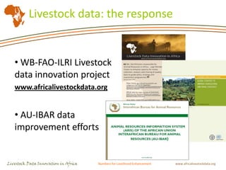 Livestock data in sub Saharan Africa: Availability and issues