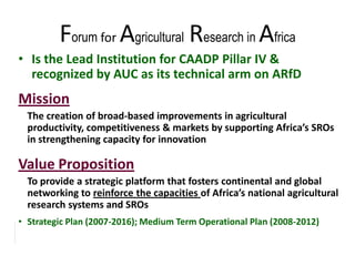 Livestock research priorities for Africa (CAADP Pillar 4)
