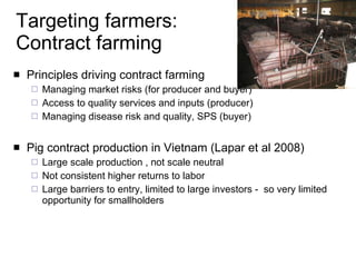 Approaches to pro-poor livestock market development