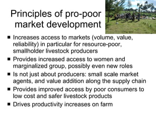 Approaches to pro-poor livestock market development