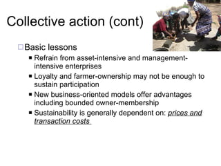 Approaches to pro-poor livestock market development