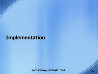 Implementation 