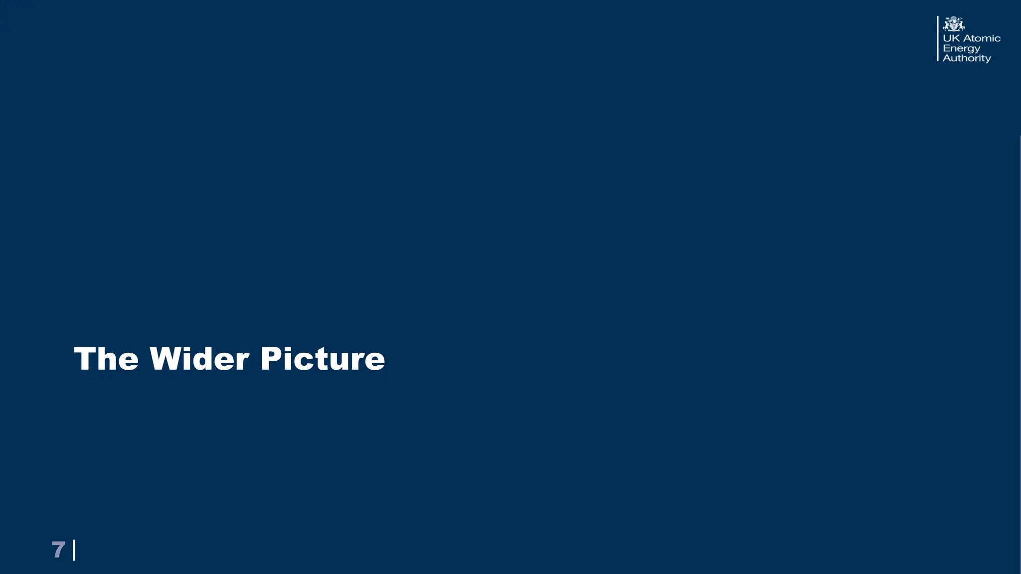 |
|
7
The Wider Picture
 