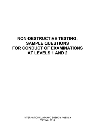Iaea ndt question | PDF