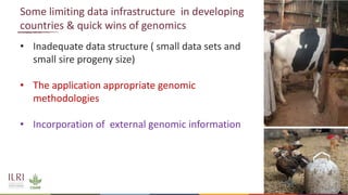 Application of nuclear and genomic technologies for improving livestock productivity in developing world: Challenges and opportunities 