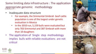 Application of nuclear and genomic technologies for improving livestock productivity in developing world: Challenges and opportunities 