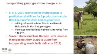 Application of nuclear and genomic technologies for improving livestock productivity in developing world: Challenges and opportunities 