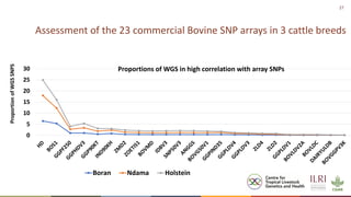 Application of nuclear and genomic technologies for improving livestock productivity in developing world: Challenges and opportunities 