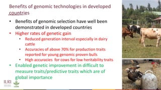 Application of nuclear and genomic technologies for improving livestock productivity in developing world: Challenges and opportunities 