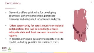 Application of nuclear and genomic technologies for improving livestock productivity in developing world: Challenges and opportunities 