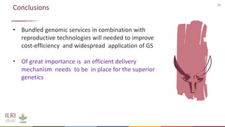 Application of nuclear and genomic technologies for improving livestock productivity in developing world: Challenges and opportunities 