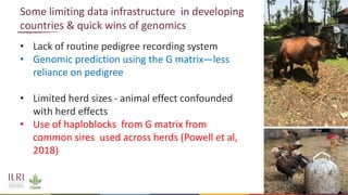 Application of nuclear and genomic technologies for improving livestock productivity in developing world: Challenges and opportunities 